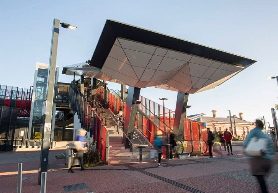 Footscray train station, 200 metres from Cowper Residences