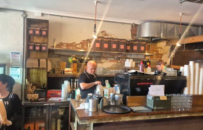 West 48 cafe counter in West Footscray